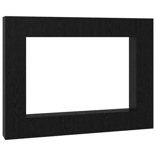 vidaXL Σετ επίπλου τηλεόρασης Επιτοίχιο 10 pcs Μαύρη δρυς