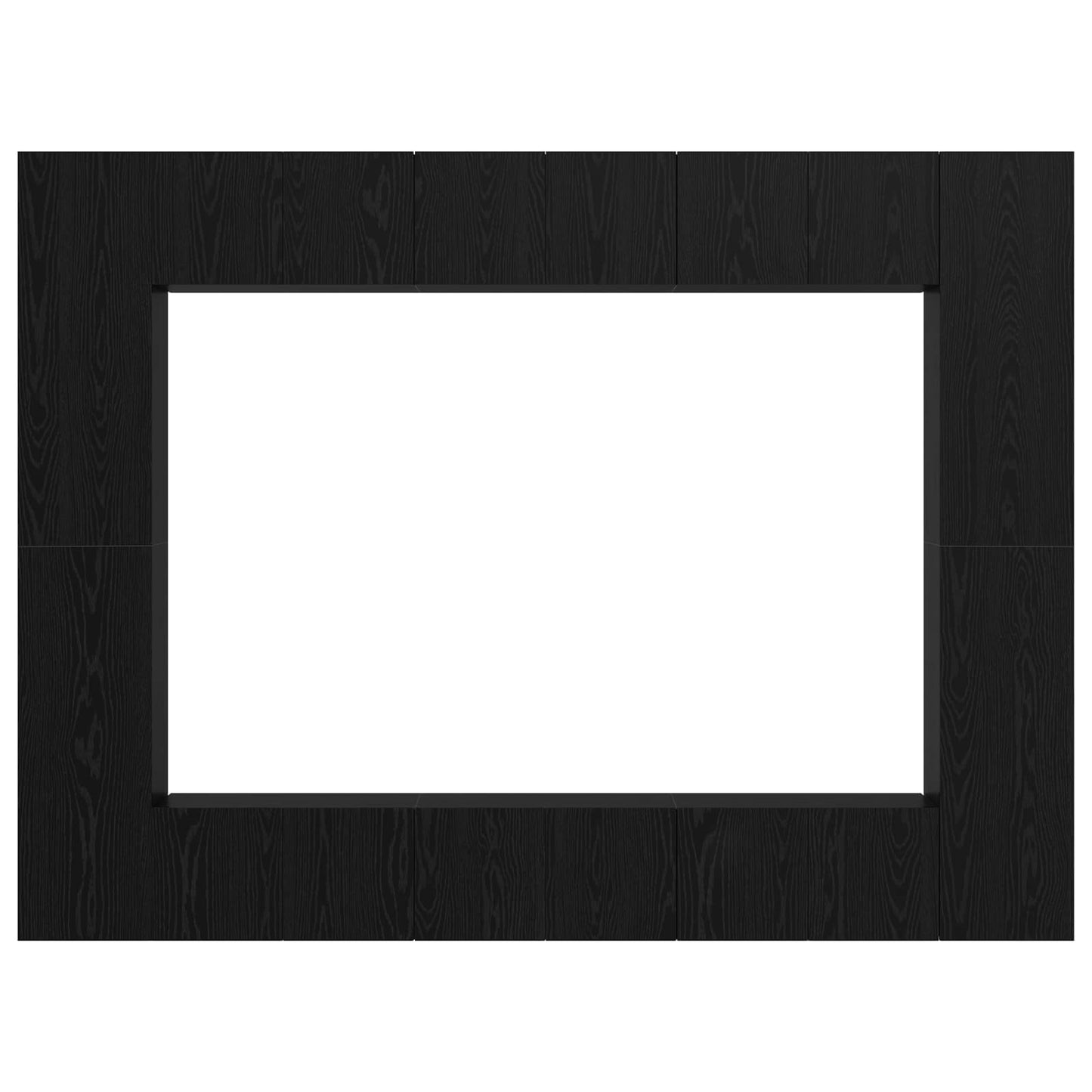 vidaXL Σετ επίπλου τηλεόρασης 10 pcs Μαύρη Οξυά 30,5 x 30 x 90 cm