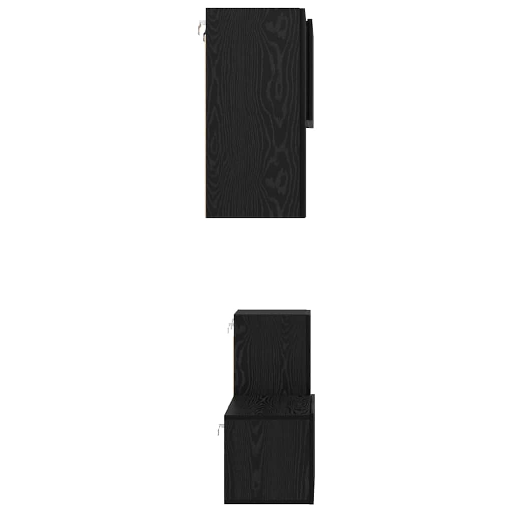 vidaXL Σετ επίπλου τηλεόρασης 4 pcs Μαύρη δρυς 60 x 30 x 30 cm