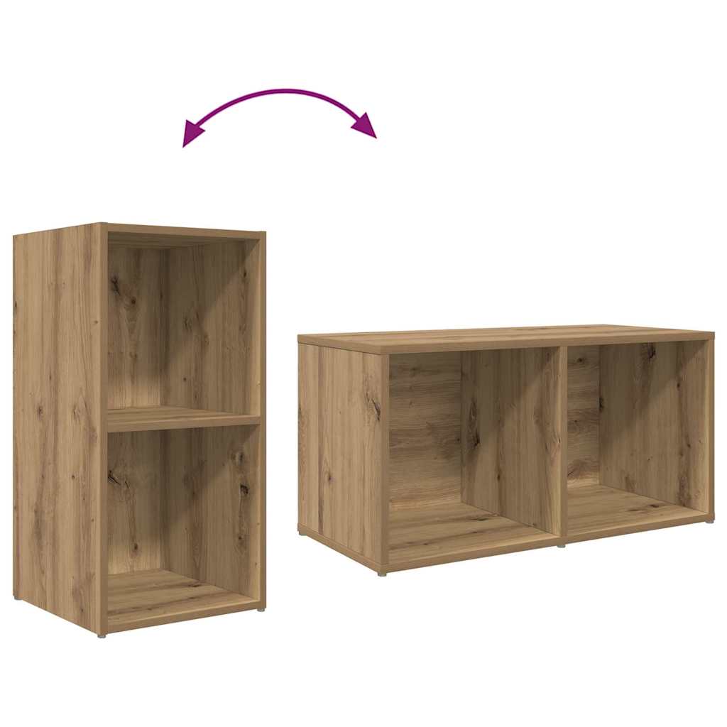 vidaXL ΣΕΤ ΒΑΘΜΟΛΟΓΗΣΗΣ ΤΗΛΕΟΡΑΣΗΣ 8 pcs Artisan Oak 37 x 35 x 72 εκ.