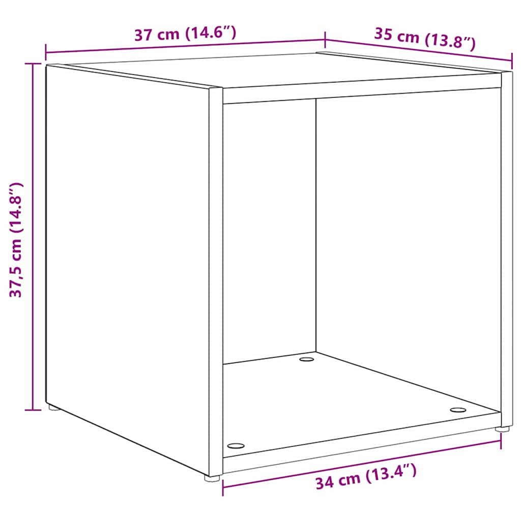 vidaXL ΣΕΤ ΒΑΘΜΟΛΟΓΗΣΗΣ ΤΗΛΕΟΡΑΣΗΣ 8 pcs Artisan Oak 37 x 35 x 72 εκ.