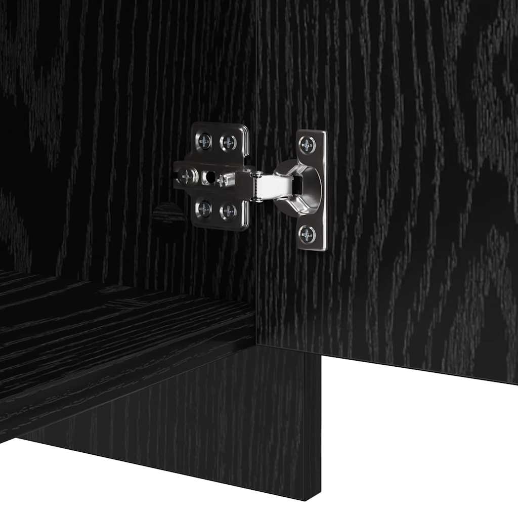 vidaXL Παραδοσιακά Πλευρικά Έπιπλα 2 pcs Μαύρη δρυς 70 x 41 x 75 εκ.