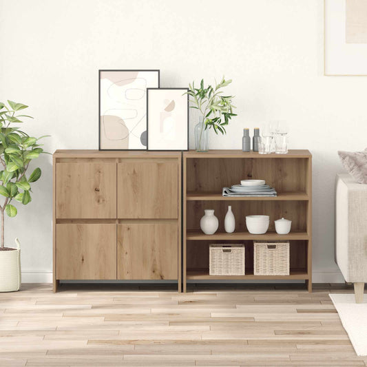 vidaXL Πλαϊνό γραφείο 2 pcs Artisan Oak 70 x 41 x 75 εκ.