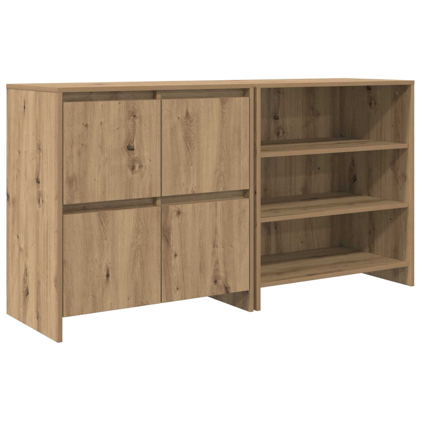 vidaXL Πλαϊνό γραφείο 2 pcs Artisan Oak 70 x 41 x 75 εκ.