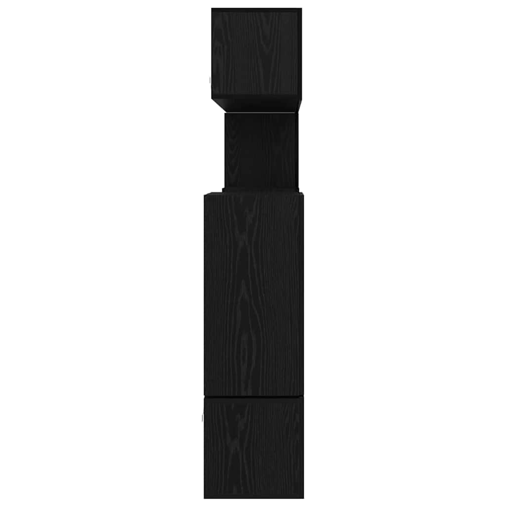 vidaXL Σετ επίπλου τηλεόρασης 10 pcs Μαύρη δρυς 60 x 30 x 30 cm