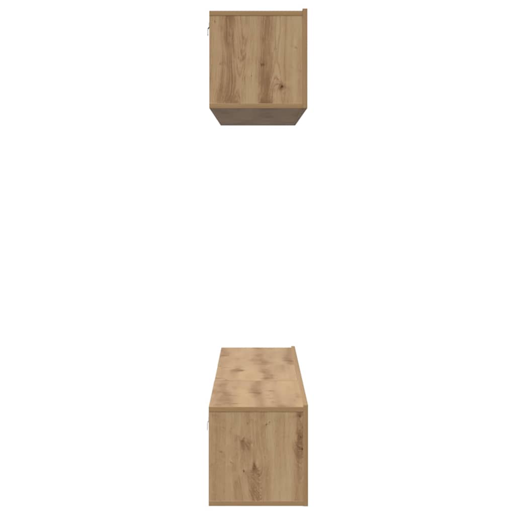 vidaXL Σετ επίπλου τηλεόρασης Επιτοίχιο 5 pcs artisan δρυς