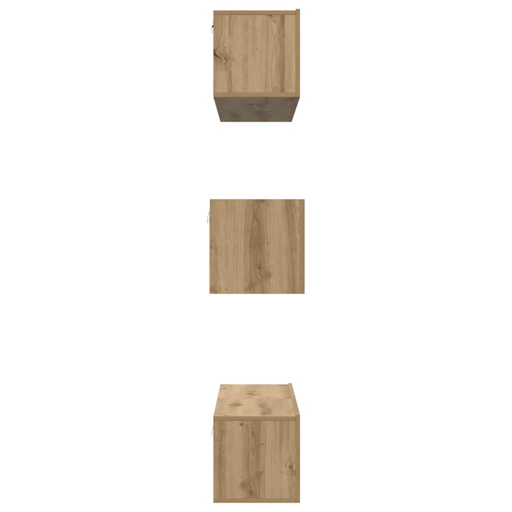 vidaXL Σετ επίπλου τηλεόρασης 6 pcs artisan δρυς Επεξεργασμένο ξύλο