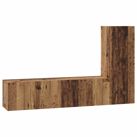 vidaXL Σετ επίπλου τηλεόρασης 3 pcs Παλαιό ξύλο 60 x 30 x 30 cm