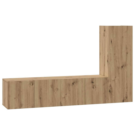 vidaXL Σετ επίπλου τηλεόρασης 3 pcs artisan δρυς 60 x 30 x 30 cm