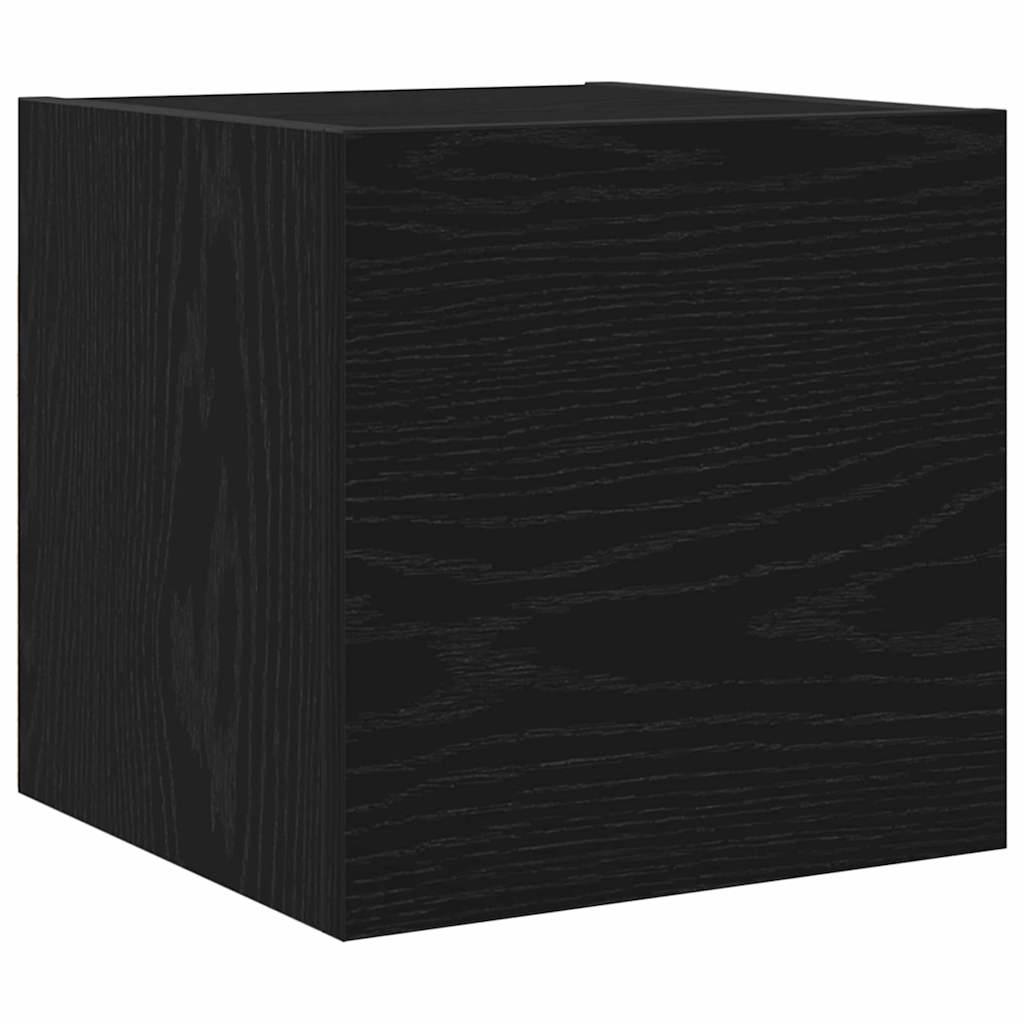 vidaXL Σετ επίπλου τηλεόρασης 7 pcs Μαύρη Οξυά Επεξεργασμένο ξύλο
