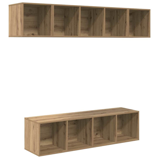 vidaXL Σετ επίπλου τηλεόρασης 4 pcs artisan δρυς 37 x 37 x 142.5 εκ