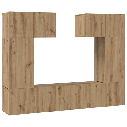 vidaXL Σετ επίπλου τηλεόρασης 6 pcs artisan δρυς 80 x 30 x 30 εκ