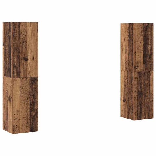 vidaXL Σετ επίπλου τηλεόρασης 4 pcs Παλαιό ξύλο 30.5 x 30 x 60 εκ.