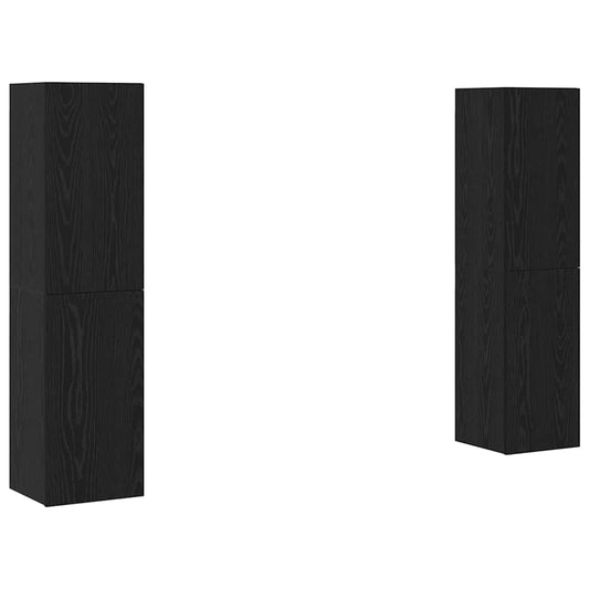 vidaXL Σετ επίπλου τηλεόρασης 4 pcs Μαύρη δρυς 30.5 x 30 x 60 εκ.