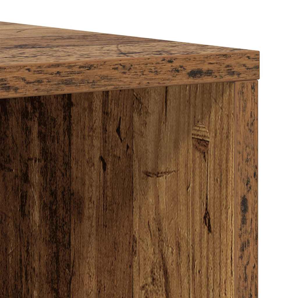 vidaXL Σετ επίπλου τηλεόρασης 2 pcs Παλιό Ξύλο 37 x 35 x 72 εκ.