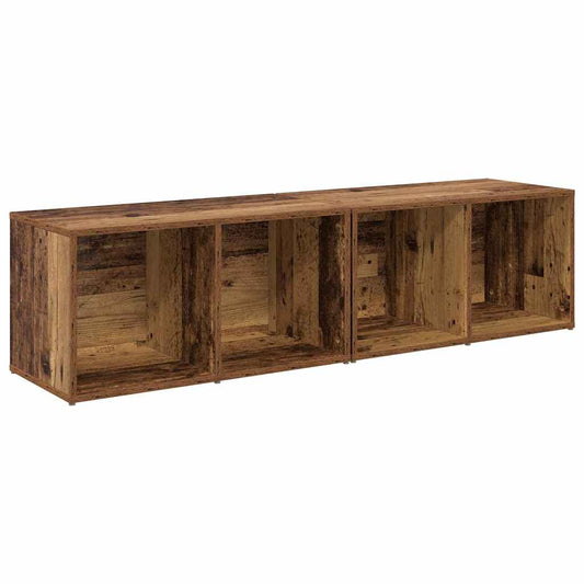 vidaXL Σετ επίπλου τηλεόρασης 2 pcs Παλιό Ξύλο 37 x 35 x 107 εκ