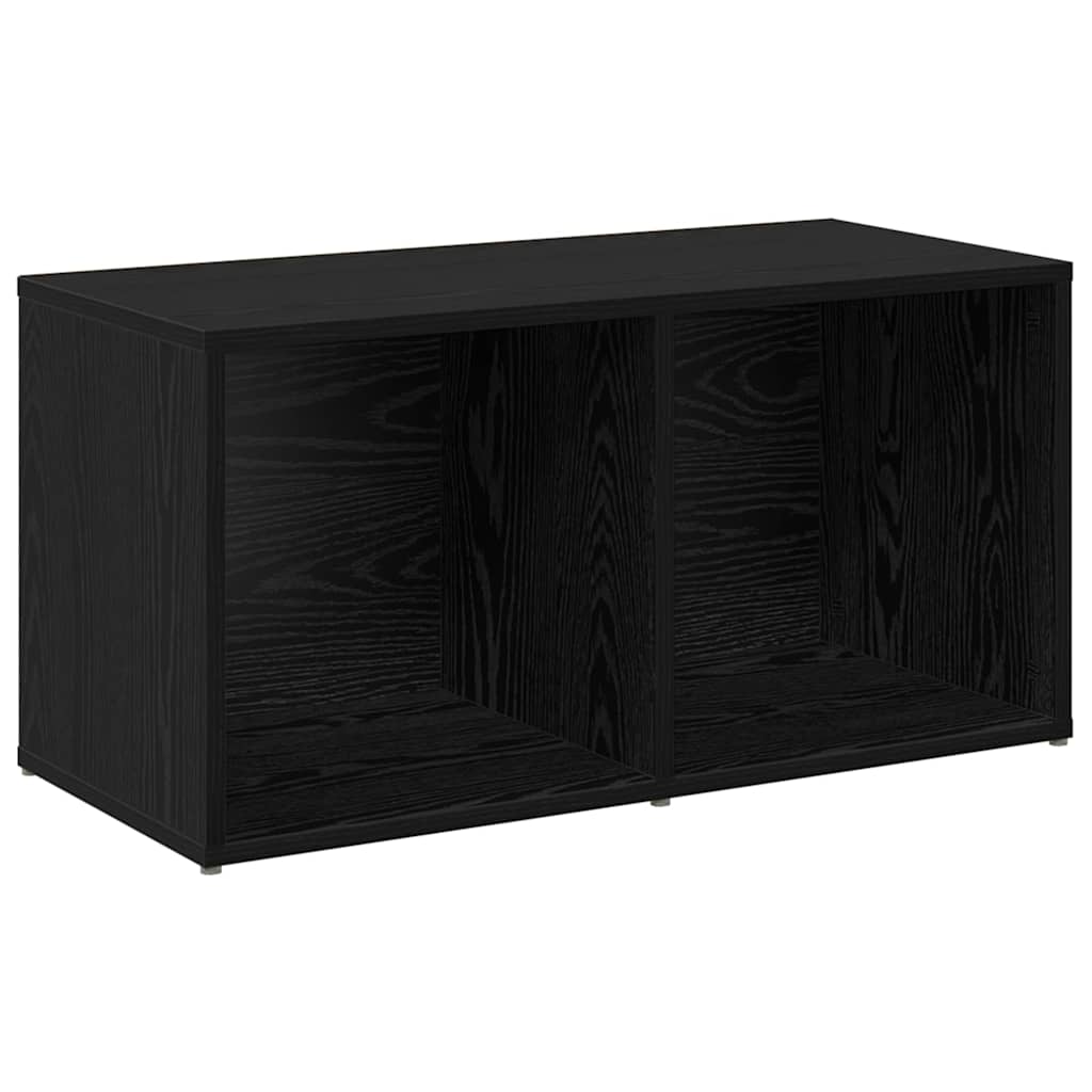 vidaXL Σετ επίπλου τηλεόρασης 2 pcs Μαύρη Οξυά 37 x 35 x 72 εκ.