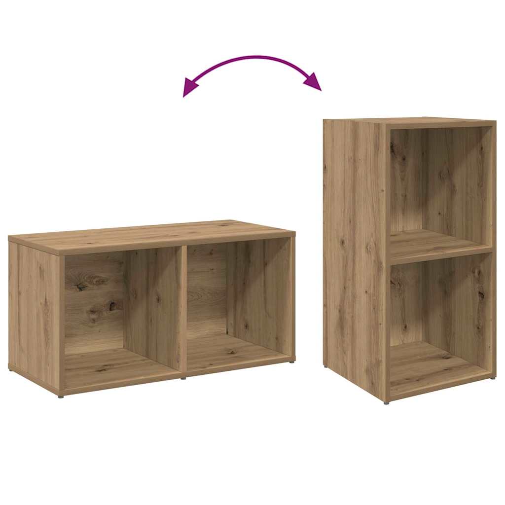 vidaXL Σετ επίπλου τηλεόρασης 2 pcs Artisan Oak 37 x 35 x 72 εκ.
