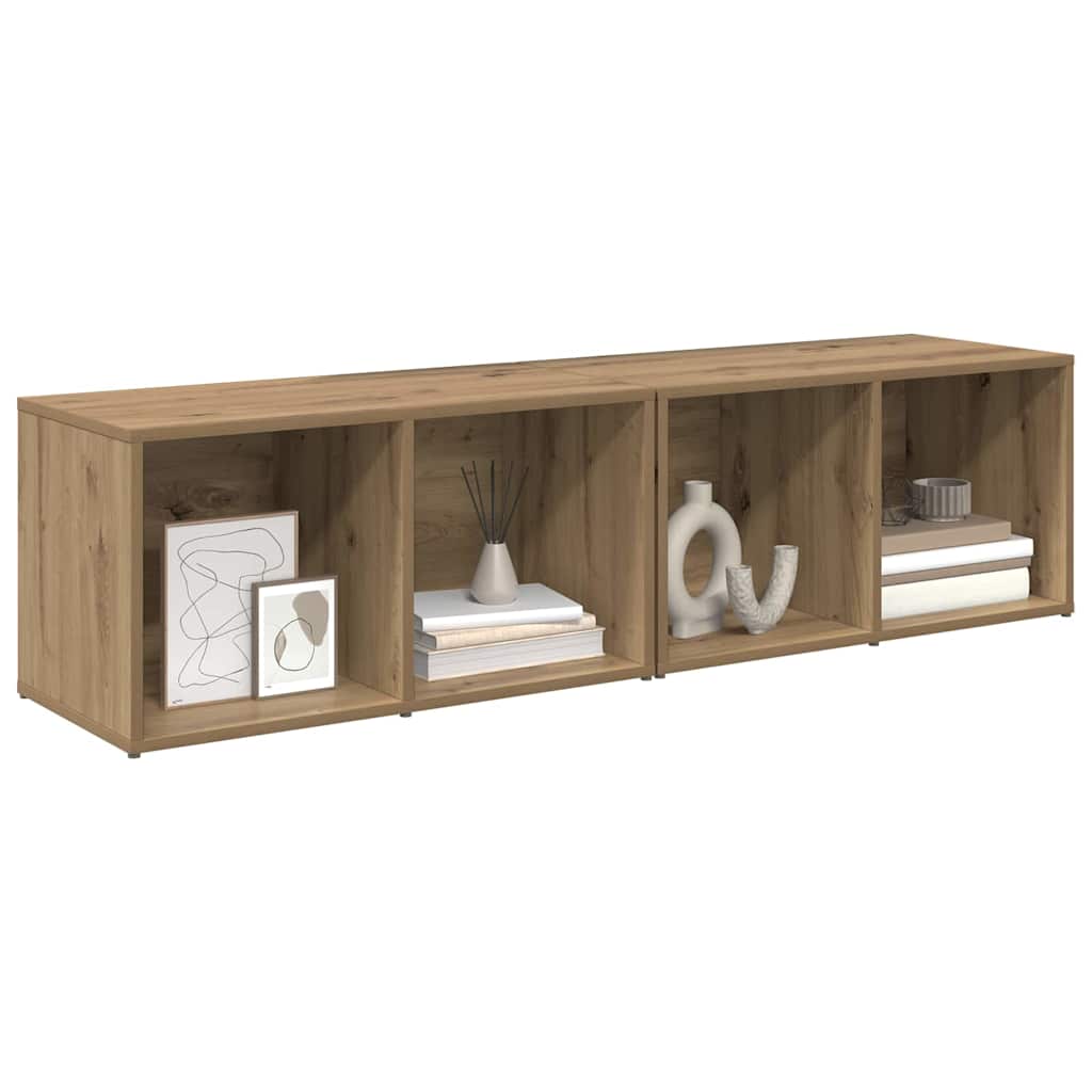 vidaXL Σετ επίπλου τηλεόρασης 2 pcs Artisan Oak 37 x 35 x 72 εκ.