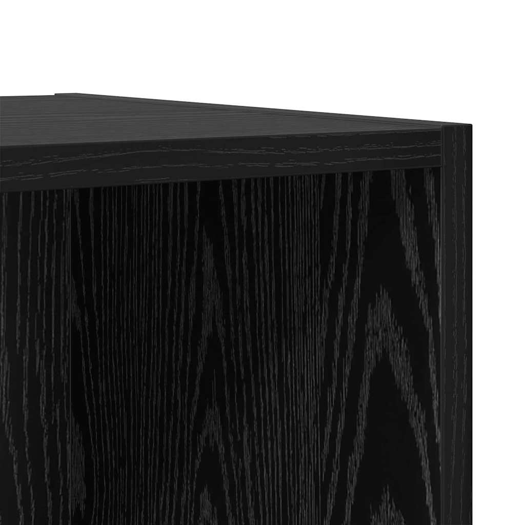 vidaXL Σετ επίπλου τηλεόρασης 2 pcs Μαύρη δρυς 37 x 37 x 142.5 εκ