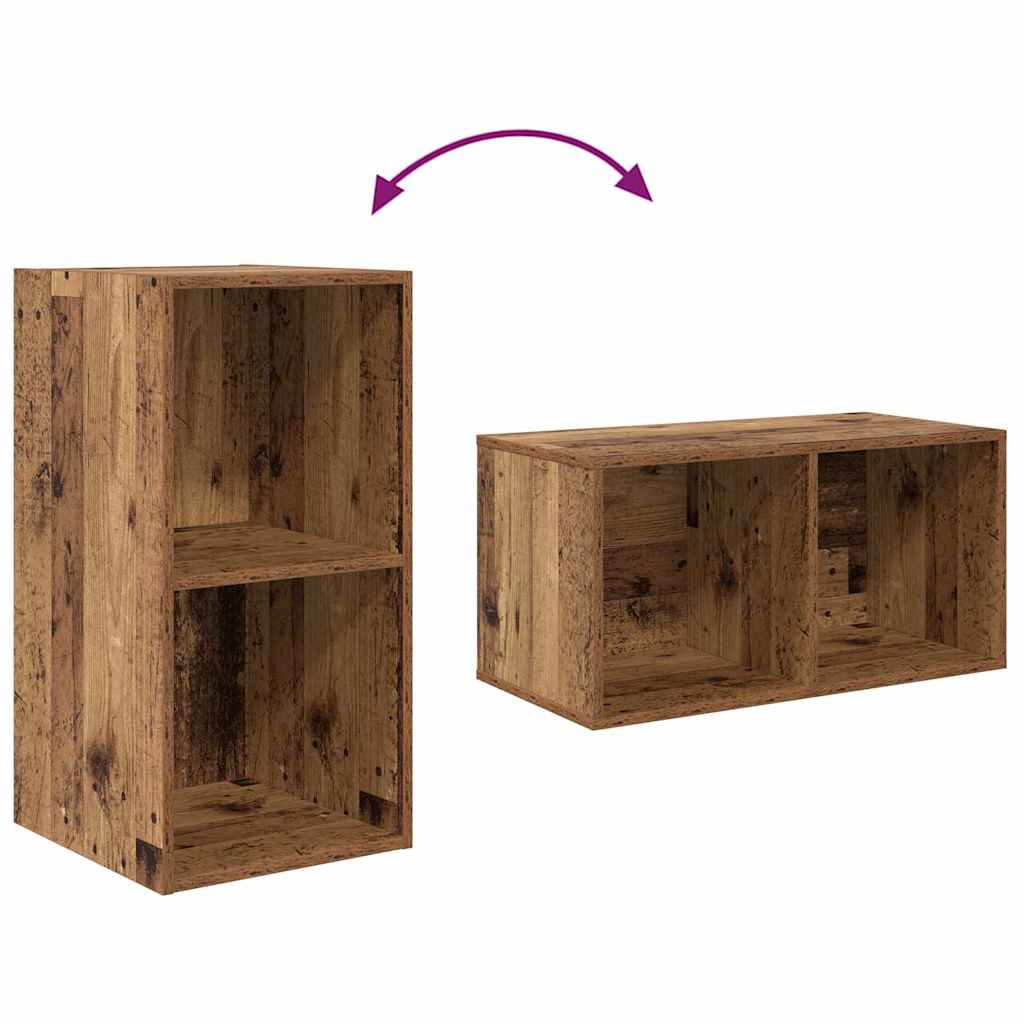 vidaXL Σετ επίπλου τηλεόρασης 4 pcs Παλιό Ξύλο 37 x 37 x 72 εκ