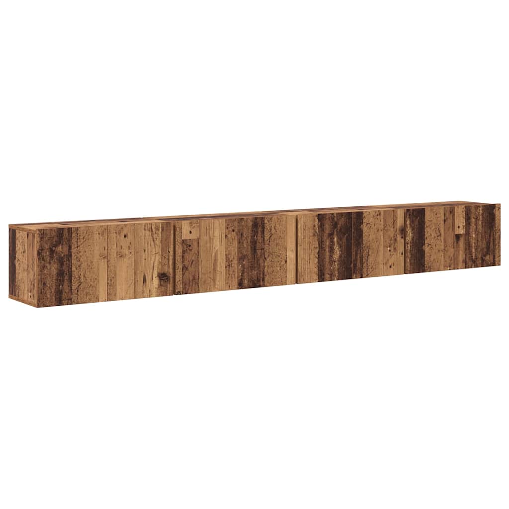 vidaXL Σετ επίπλου τηλεόρασης 4 pcs Παλιό Ξύλο 60 x 30 x 30 cm