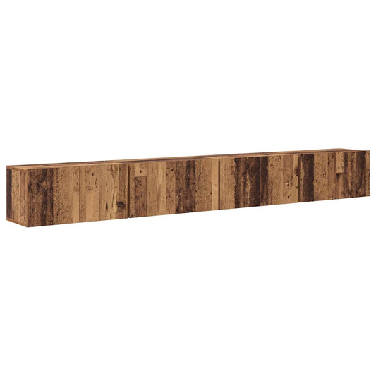 vidaXL Σετ επίπλου τηλεόρασης 4 pcs Παλιό Ξύλο 60 x 30 x 30 cm