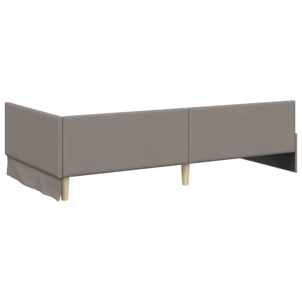 vidaXL Κρεβάτι Γωνίας με κεφαλάρι Taupe 80 εκ x 200 εκ ύφασμα