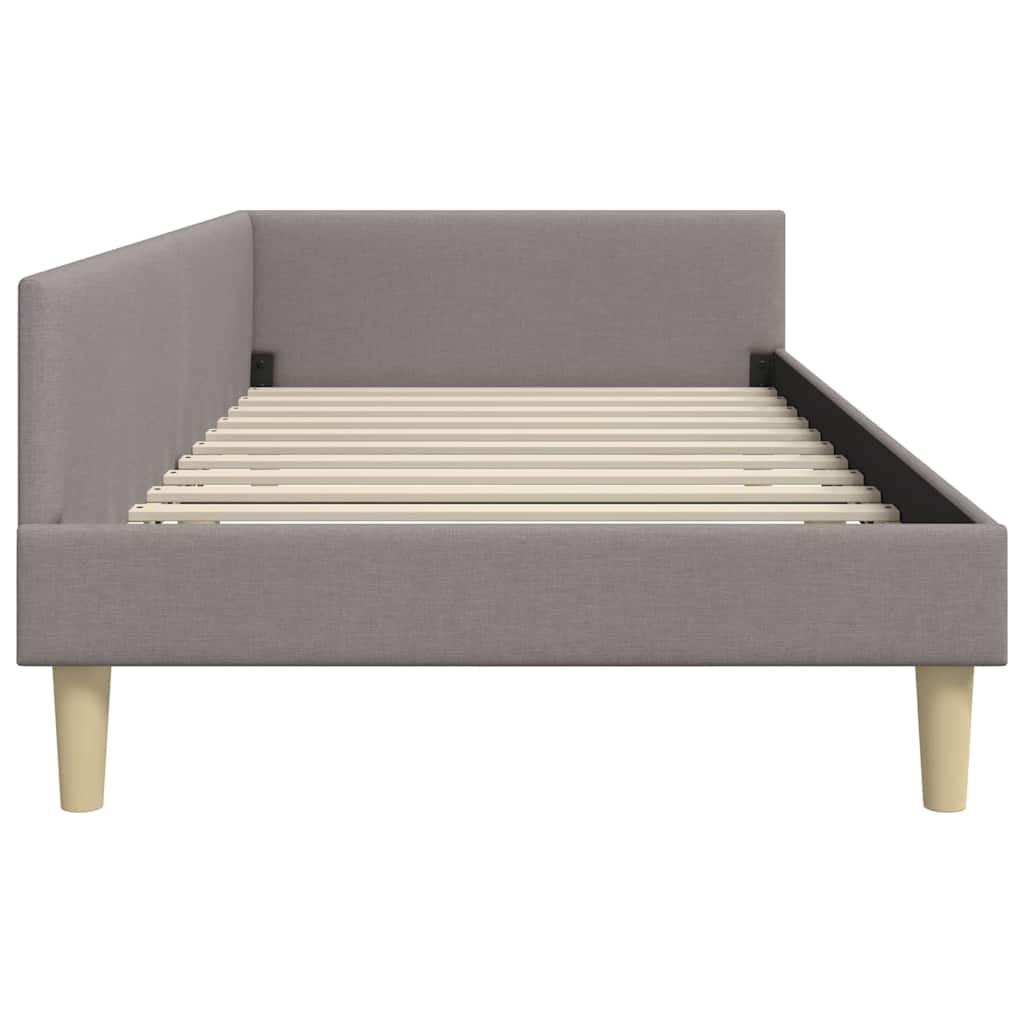 vidaXL Κρεβάτι Γωνίας Taupe 80 x 200 cm ύφασμα