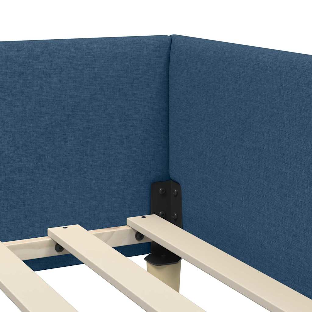 vidaXL Κρεβάτι Γωνίας Μπλε 80 x 200 cm ύφασμα