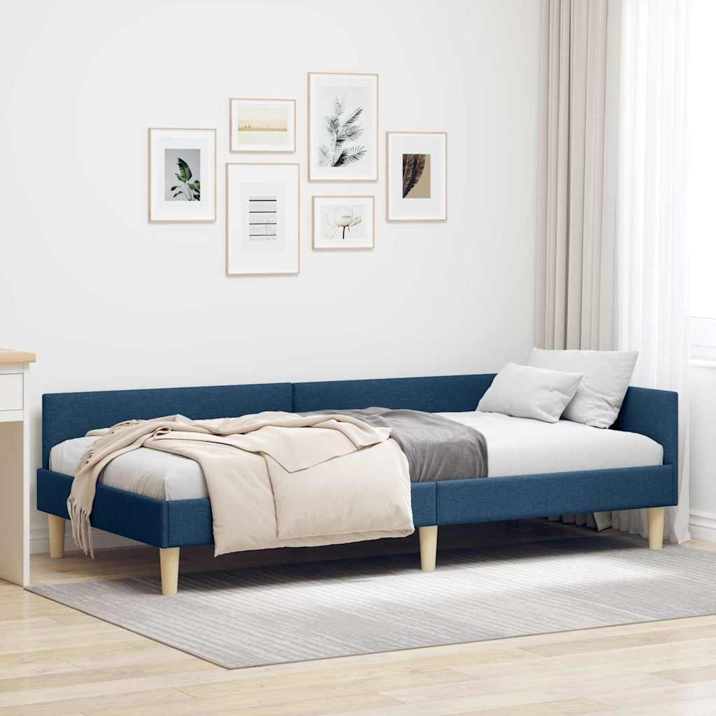 vidaXL Κρεβάτι Γωνίας Μπλε 80 x 200 cm ύφασμα
