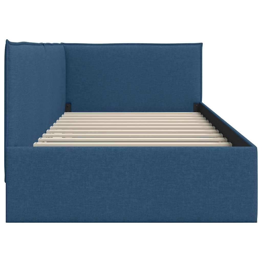 vidaXL Κρεβάτι Γωνίας με κεφαλάρι Μπλε 80 x 200 cm ύφασμα
