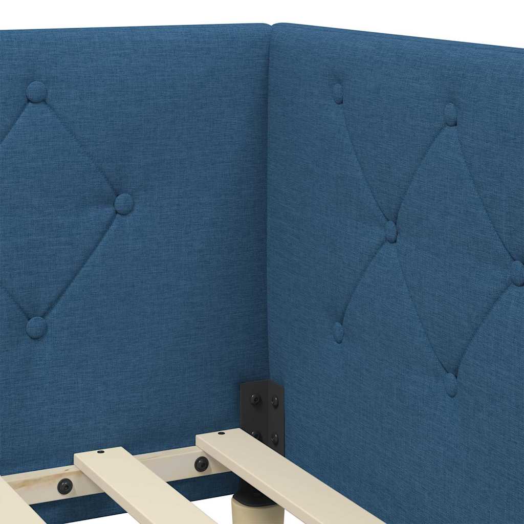 vidaXL Κρεβάτι Γωνίας Μπλε 80 x 200 cm ύφασμα