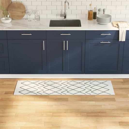 vidaXL Χαλί Κουζίνας Geometric Γεωμετρικό 45 x 150 cm Βελούδο