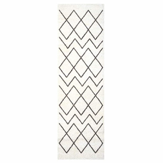 vidaXL Χαλί Κουζίνας Geometric Γεωμετρικό 45 x 150 cm Βελούδο