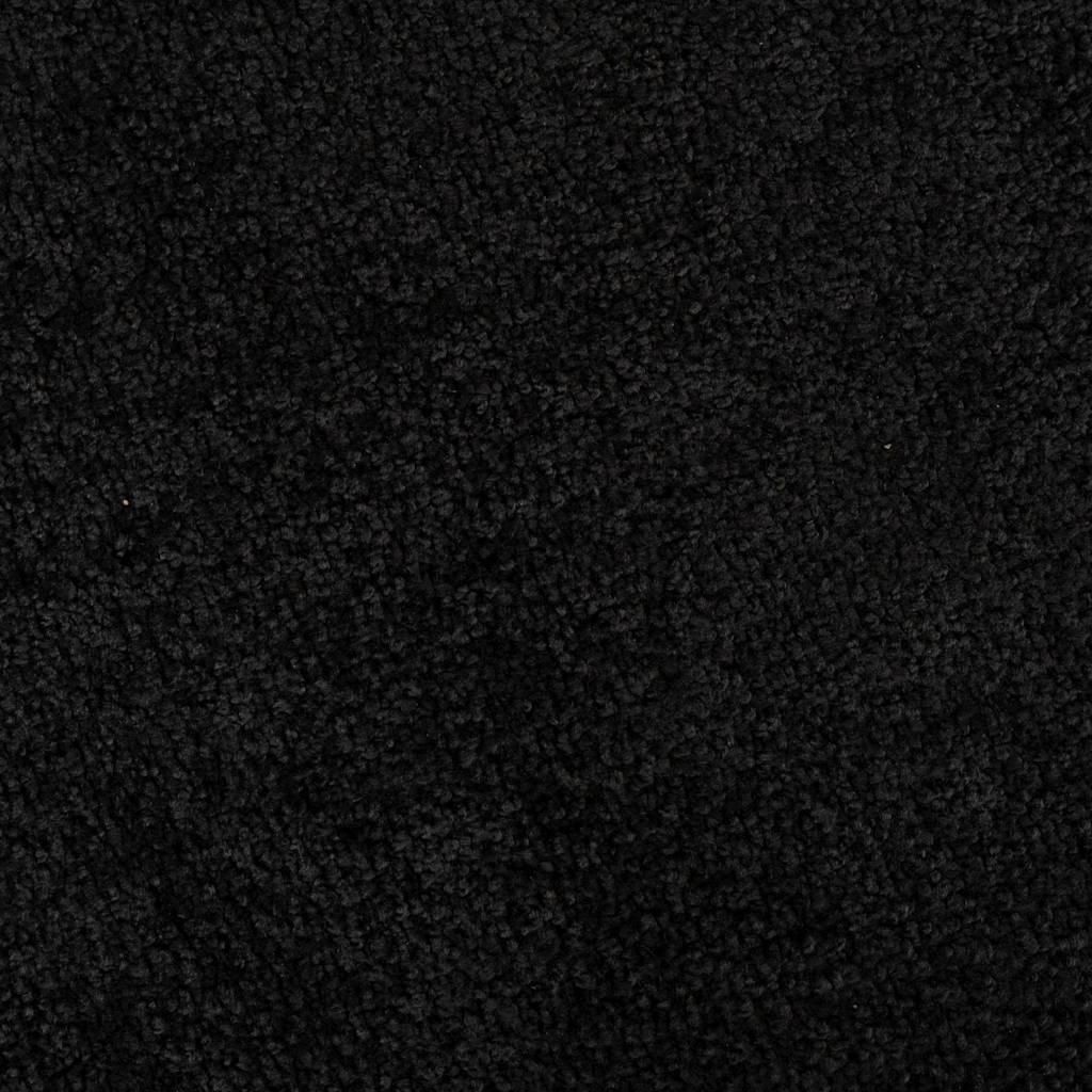 vidaXL Χαλάκι Εξώπορτας Μαύρο 80 x 120 cm Ύφασμα τέντι