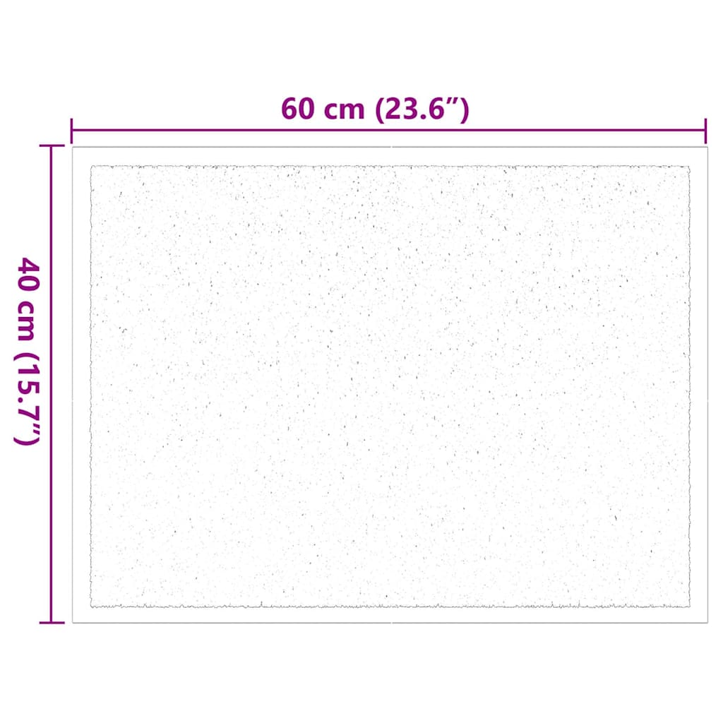 vidaXL Χαλάκι Εξώπορτας Μπεζ 40 x 60 cm Ύφασμα τέντι