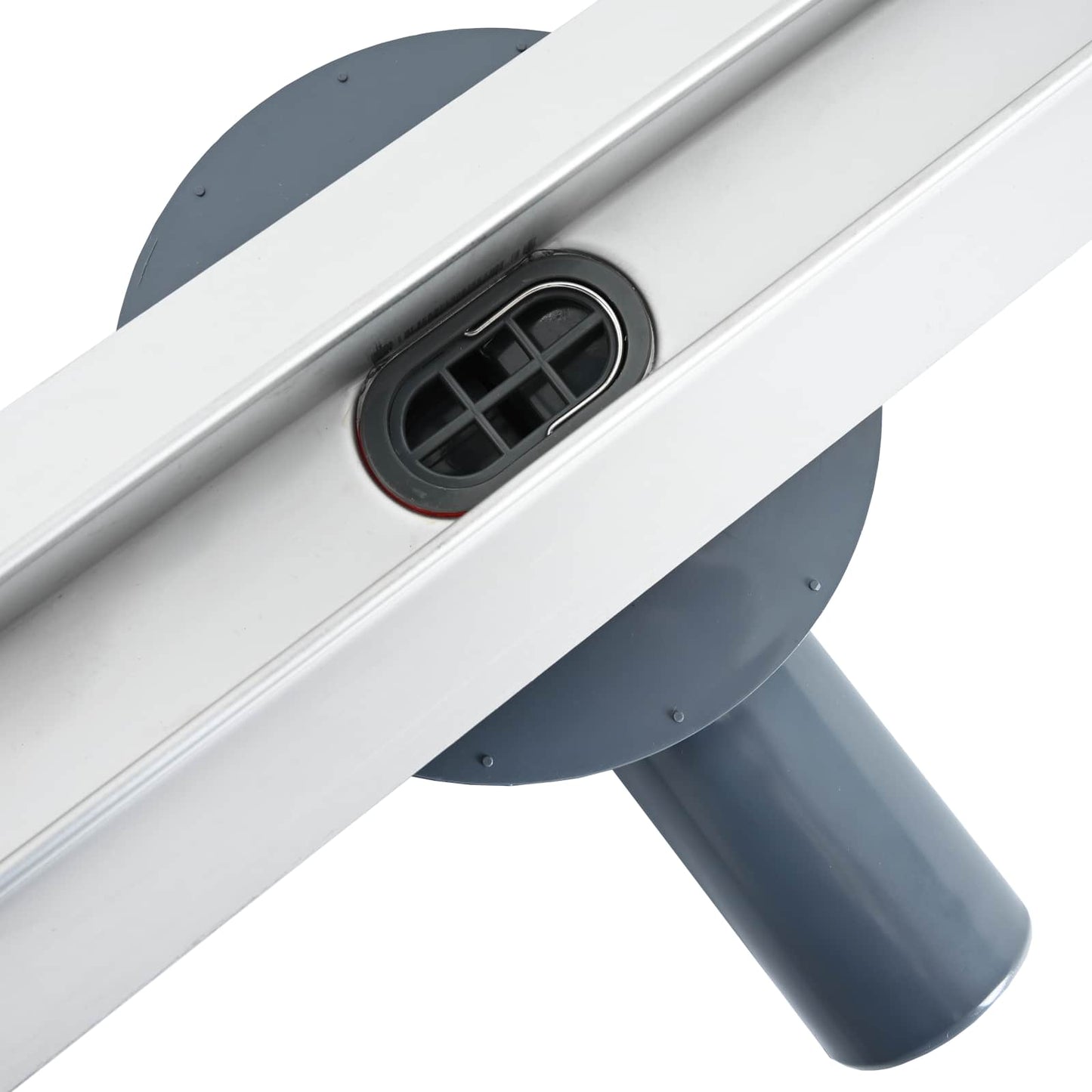 vidaXL 360° Νεροχύτης ντους με λεπτό μοντέλο Ασημί 60 cm