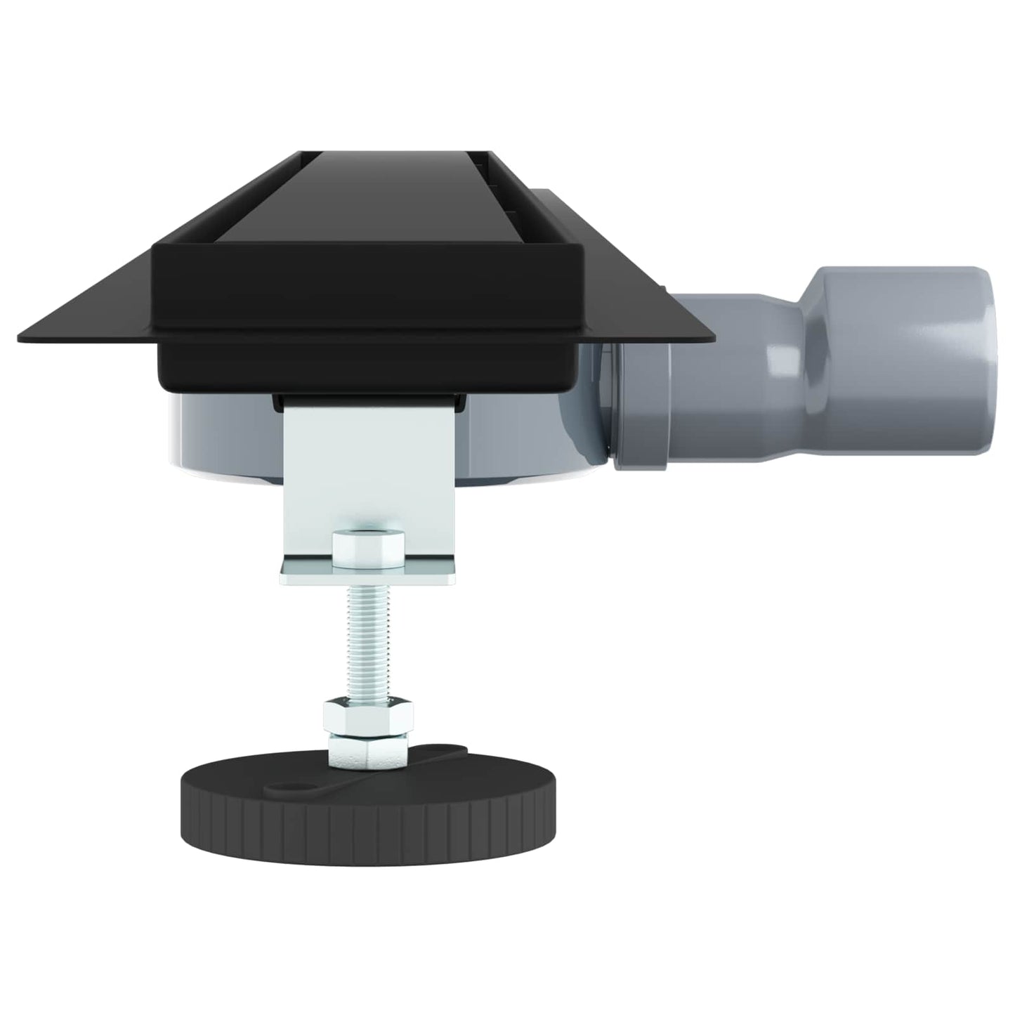 vidaXL Σιφόνι ντους 2-σε-1 με 360° σιφόνι Μαύρο 90 cm