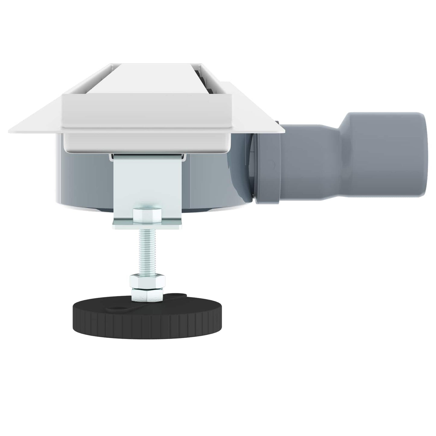 vidaXL Σιφόνι ντους 2-σε-1 με 360° σιφόνι Ασημί 70 cm