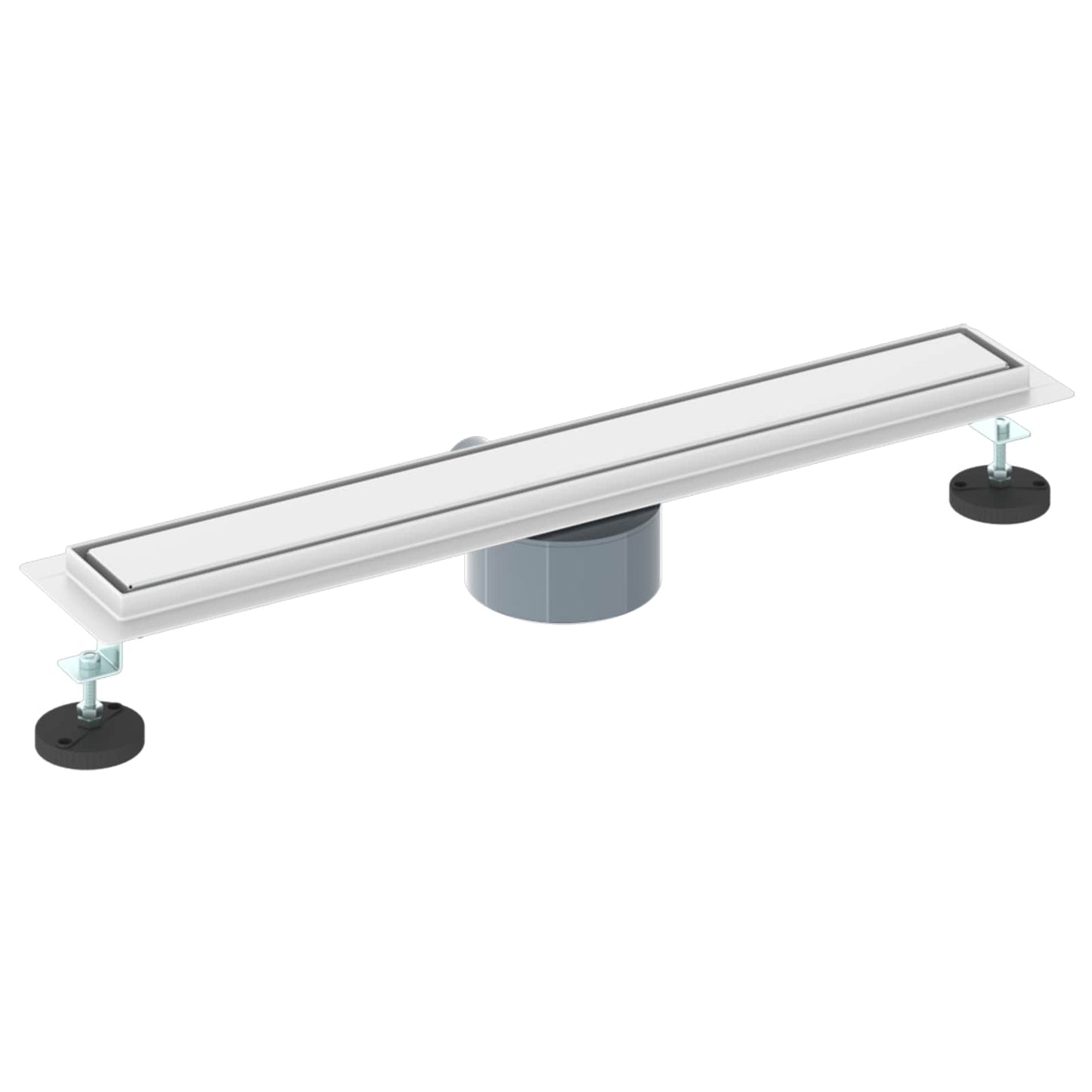 vidaXL Σιφόνι ντους 2-σε-1 με 360° σιφόνι Ασημί 60 cm