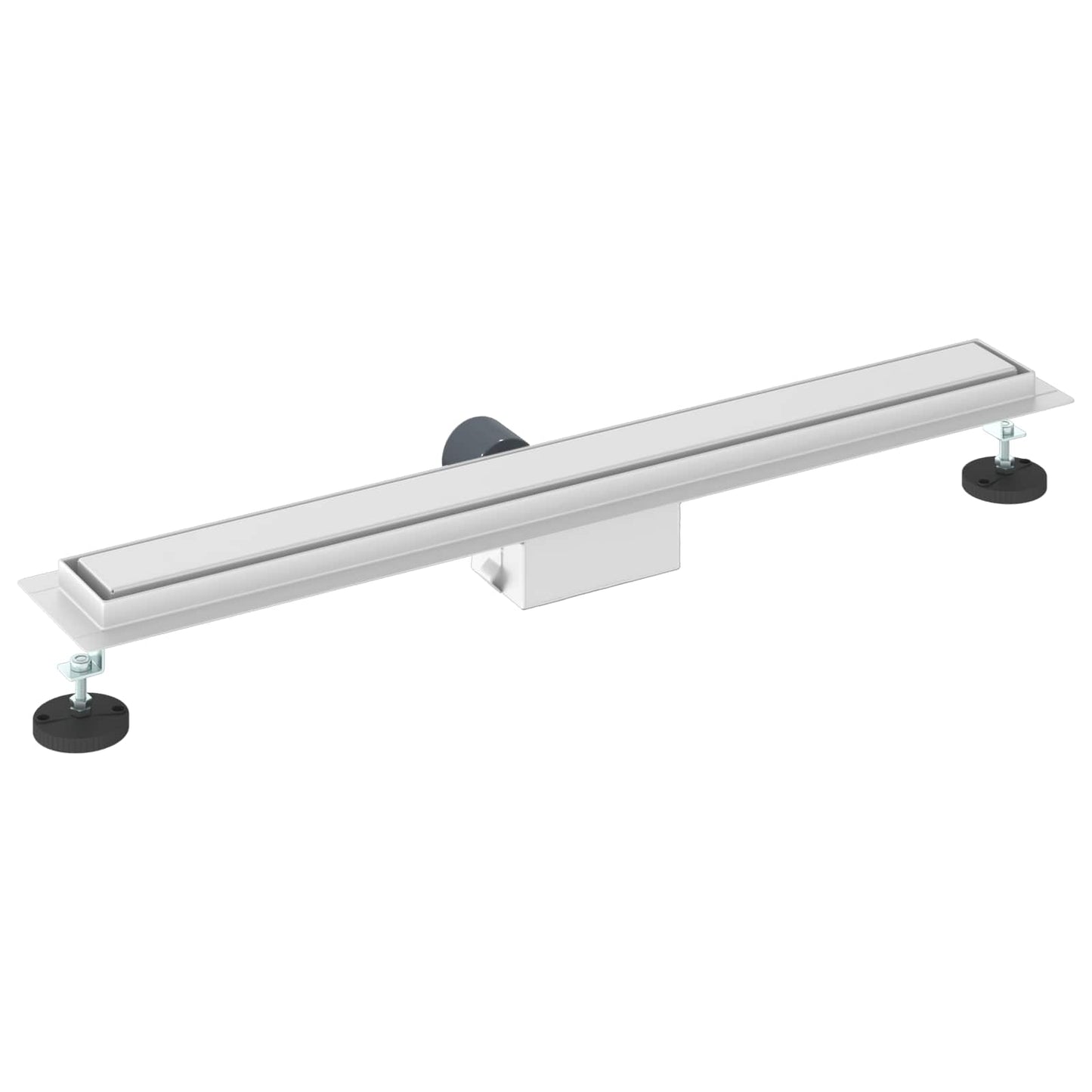 vidaXL 2 σε 1 εκροή ντους Ασημί 80 cm Ανοξείδωτο Ατσάλι 304