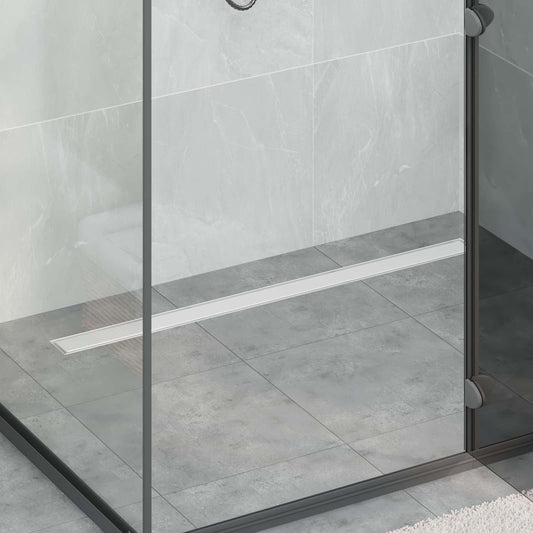 vidaXL Σιφόνι ντους 2-σε-1 με 360° σιφόνι Ασημί 100 cm