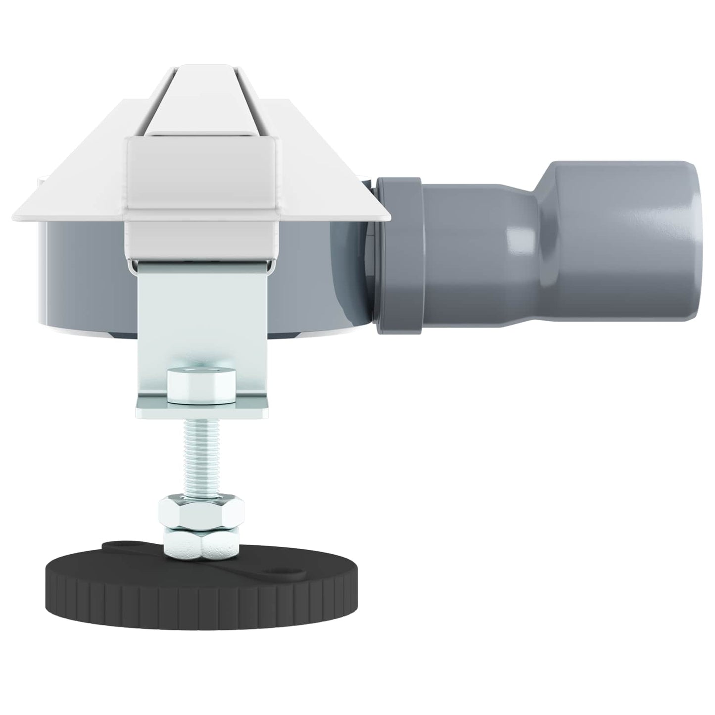 vidaXL 360° Νεροχύτης ντους με λεπτό μοντέλο Ασημί 90 cm