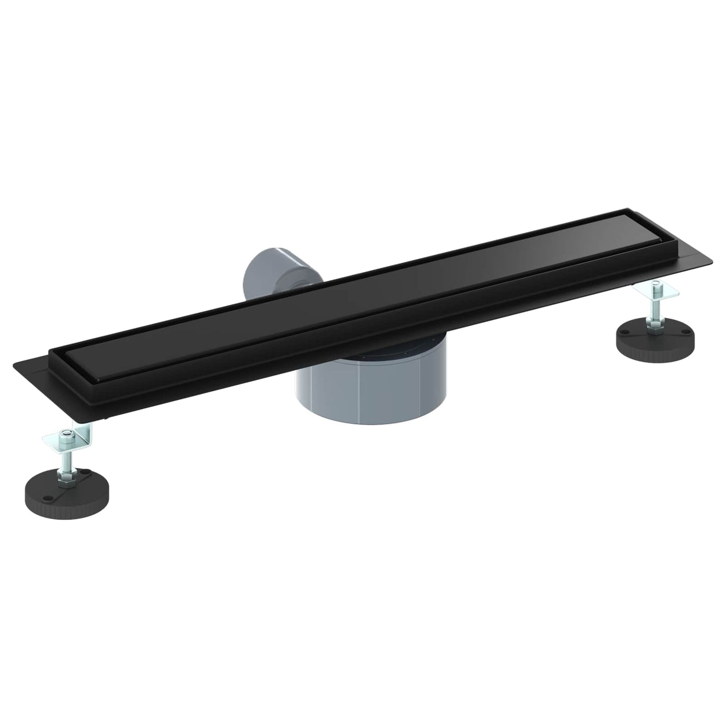 vidaXL Σιφόνι ντους 2-σε-1 με 360° σιφόνι Μαύρο 60 cm