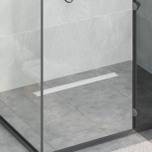 vidaXL 2 σε 1 εκροή ντους Ασημί 70 cm Ανοξείδωτο Ατσάλι 304