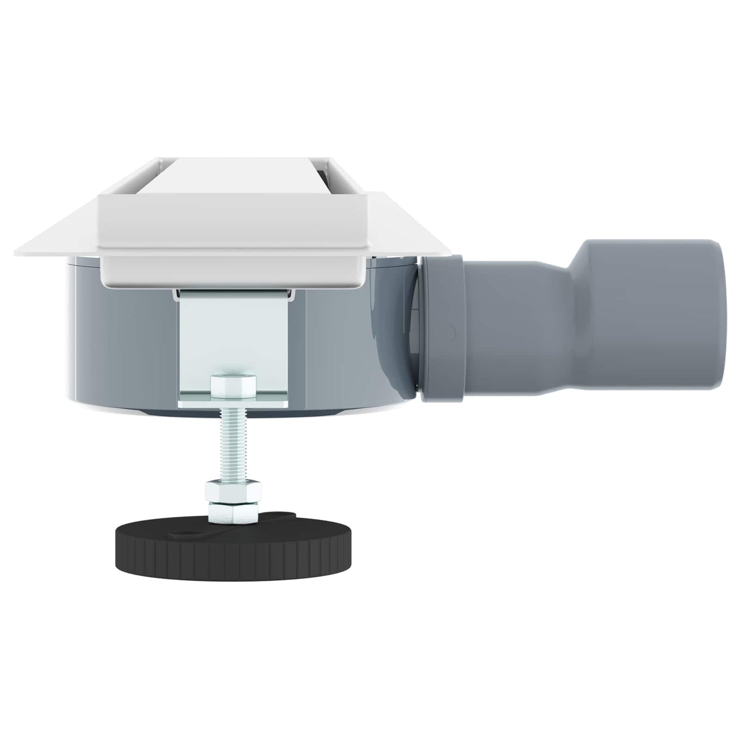 vidaXL Σιφόνι ντους 2-σε-1 με 360° σιφόνι Ασημί 54 x 11 x 9,5 εκ