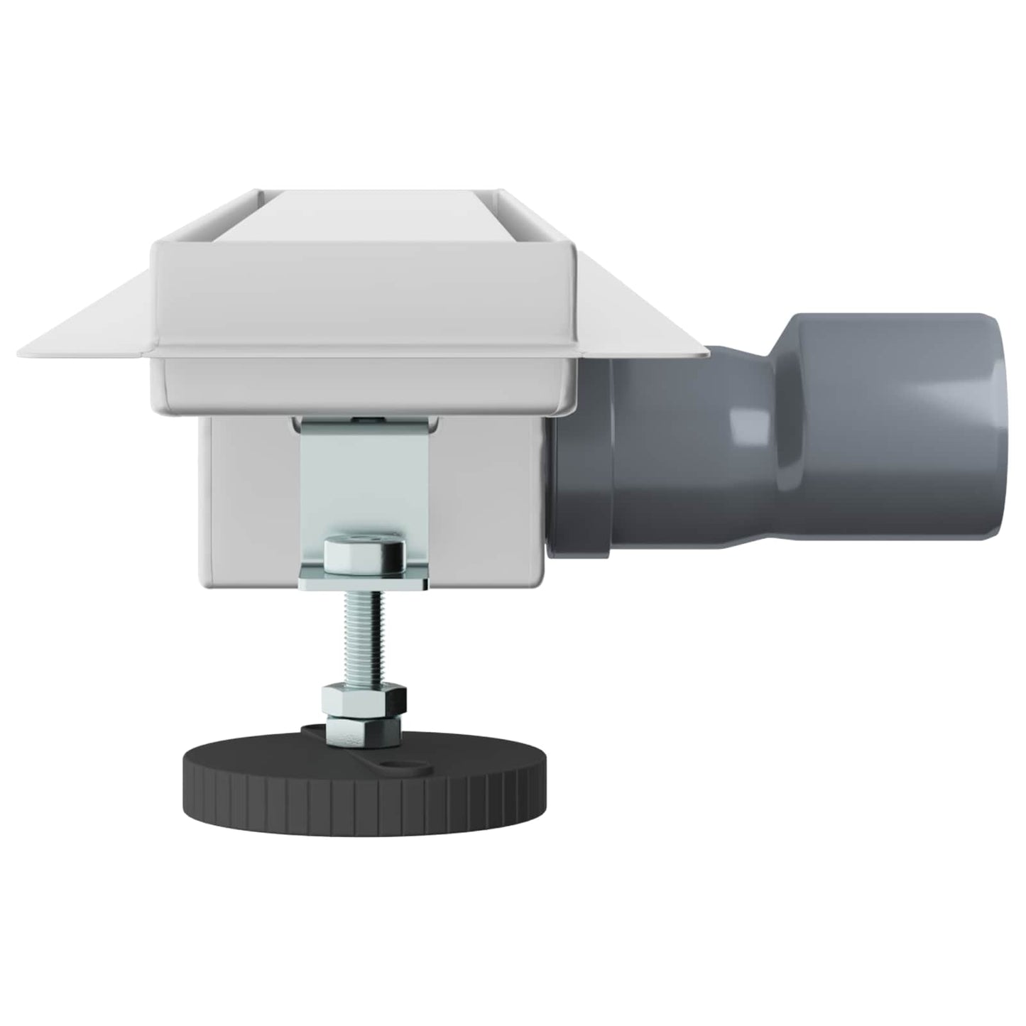 vidaXL 2 σε 1 εκροή ντους Ασημί 60 cm Ανοξείδωτο Ατσάλι 304