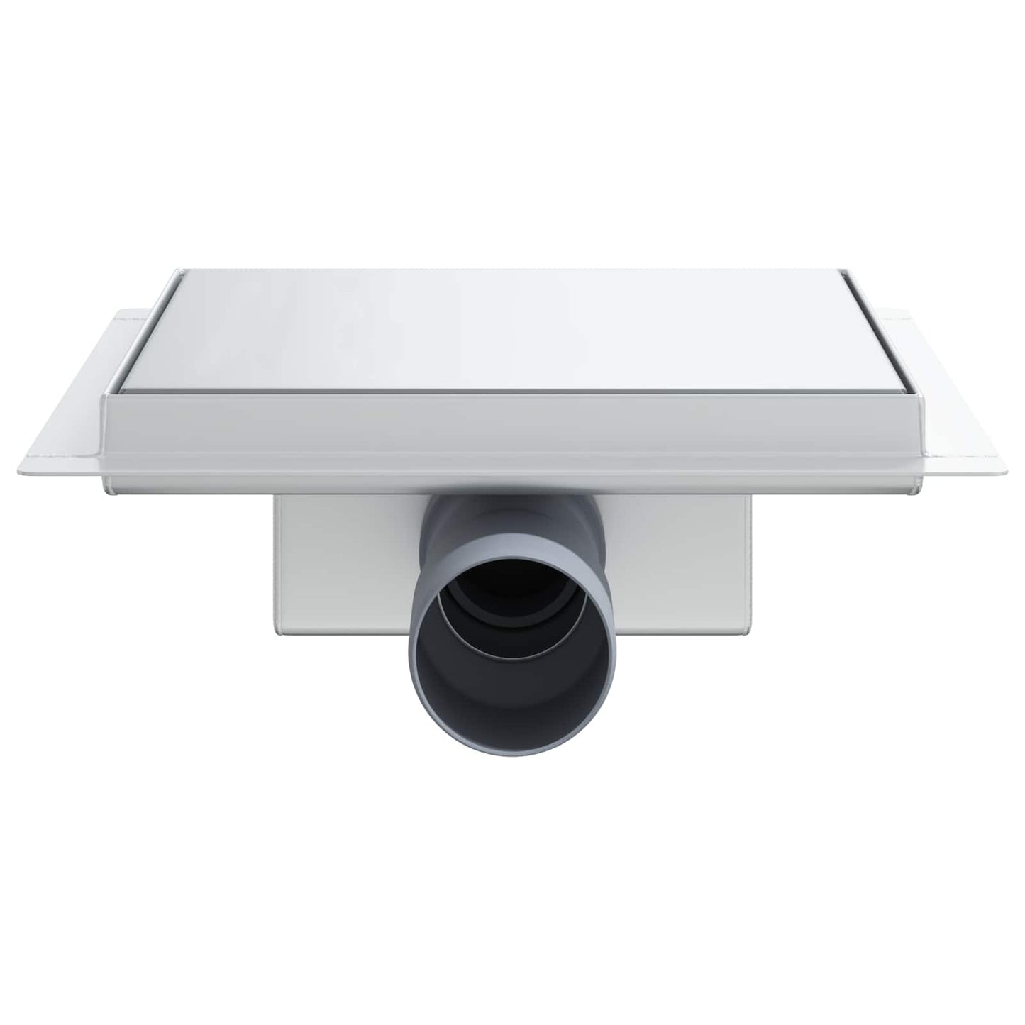 vidaXL 2 σε 1 εκροή ντους Ασημί 20 x 20 cm Ανοξείδωτο Ατσάλι 304