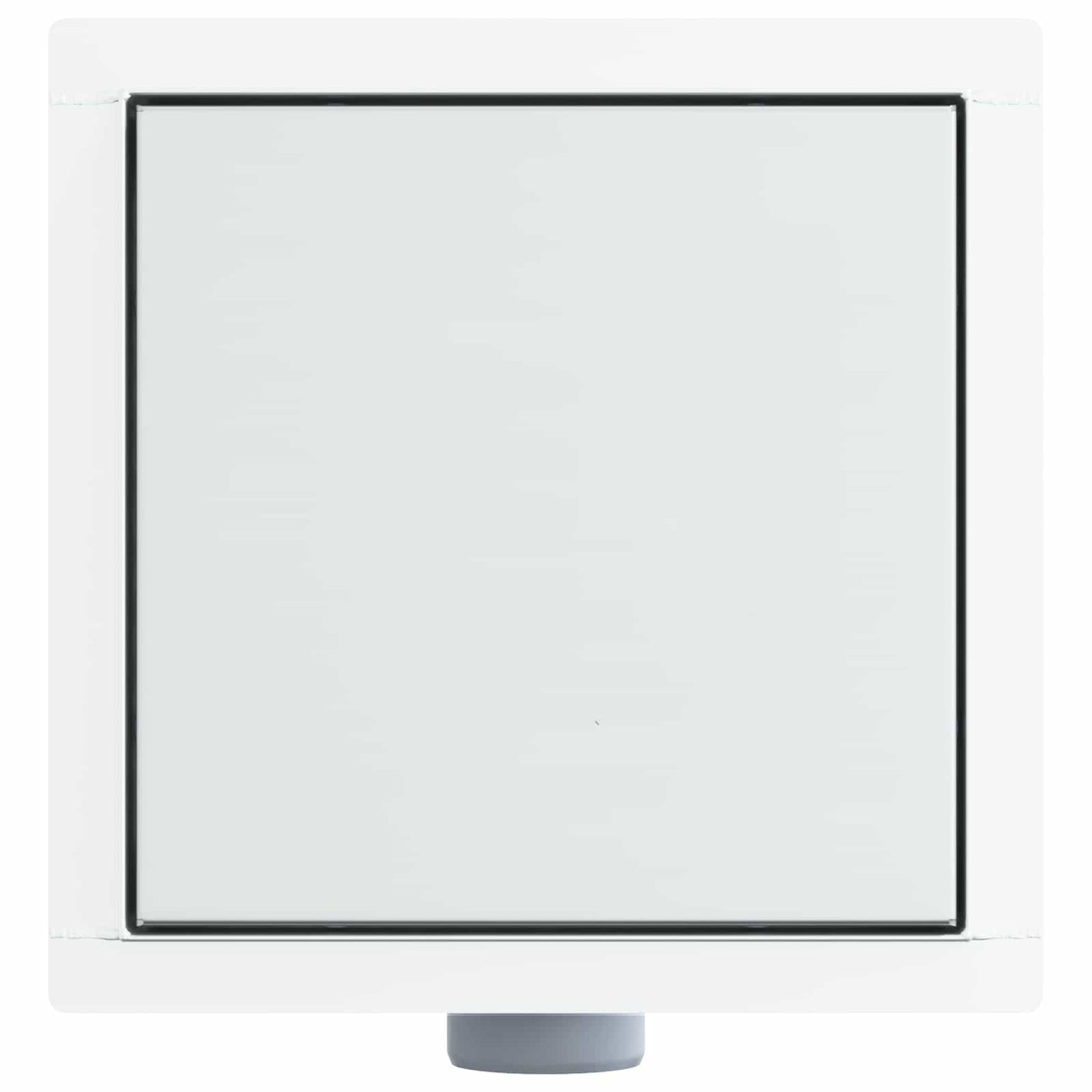 vidaXL 2 σε 1 εκροή ντους Ασημί 20 x 20 cm Ανοξείδωτο Ατσάλι 304